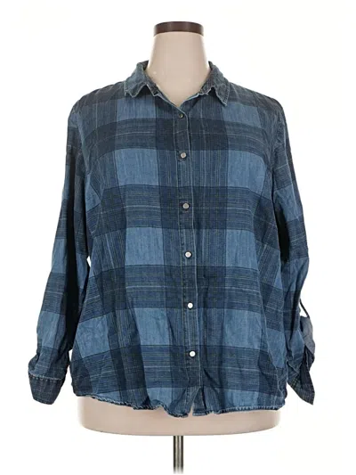 Pre-owned C Established 1946 Long Sleeve Button Down Shirt In Blue