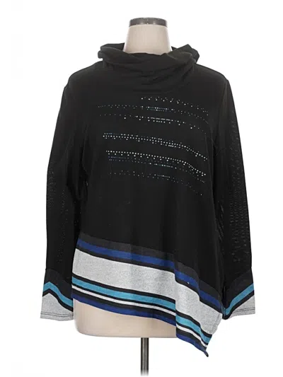 Pre-owned C Established 1946 Long Sleeve Top Black Cowl Neck Tops