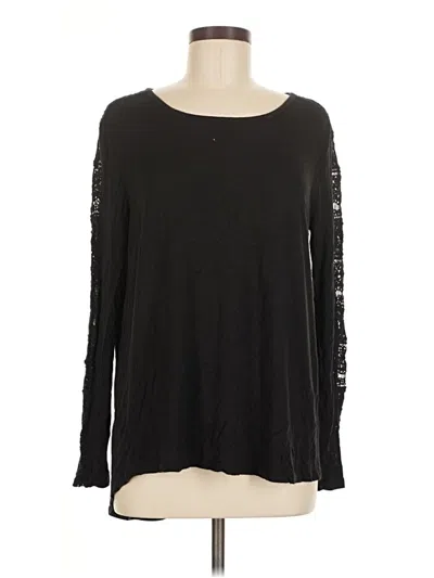 Pre-owned C Established 1946 Long Sleeve Top Black Crew Neck Tops
