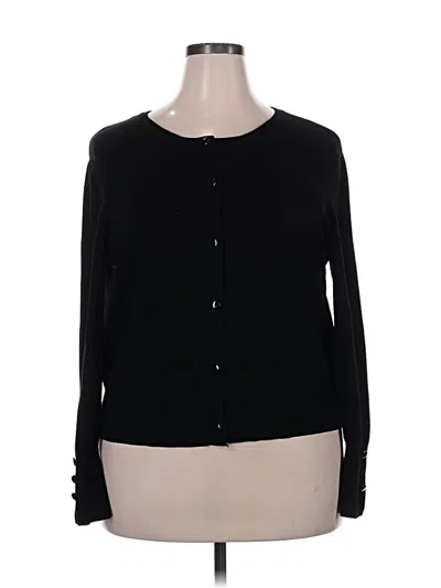 Pre-owned C Established 1946 Long Sleeve Top Black Sweetheart Neckline Tops