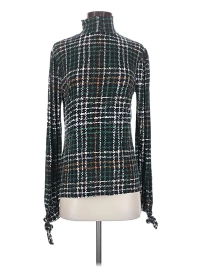 Pre-owned C Established 1946 Long Sleeve Top Green Turtleneck Tops