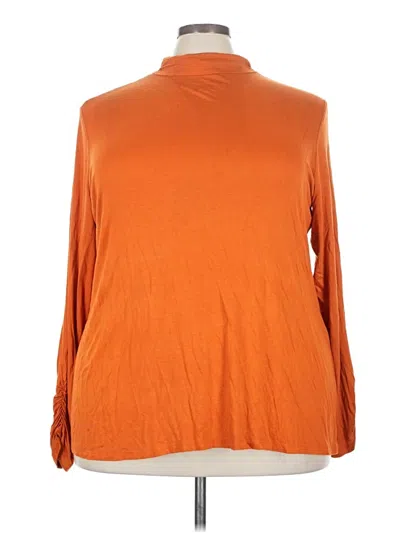 Pre-owned C Established 1946 Long Sleeve Top Orange Turtleneck Tops