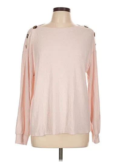 Pre-owned C Established 1946 Long Sleeve Top Pink Boatneck Tops