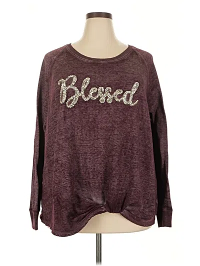 Pre-owned C Established 1946 Pullover Sweater In Burgundy