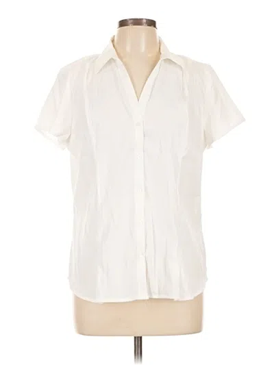 C Established 1946 Short Sleeve Blouse In Ivory