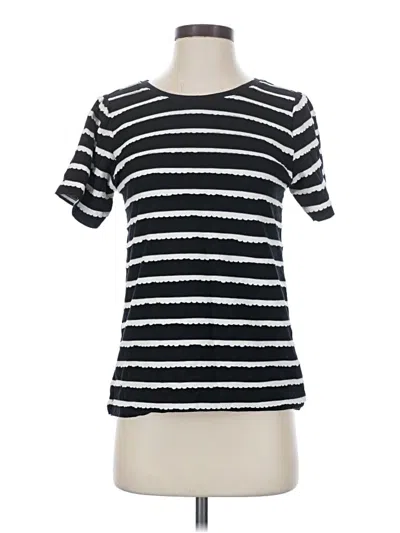 Pre-owned C Established 1946 Short Sleeve Top Black Crew Neck Tops