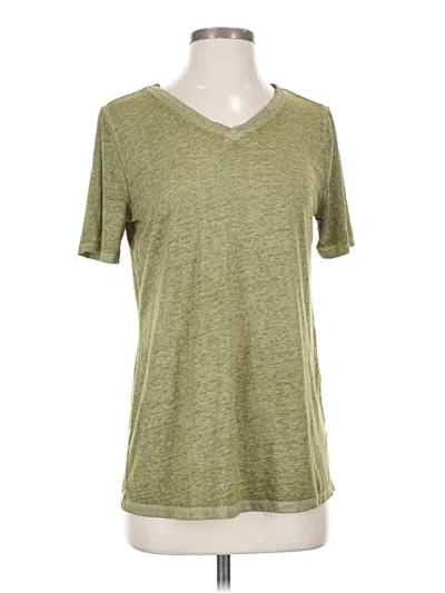 Pre-owned C Established 1946 Short Sleeve Top Green V-neck Tops