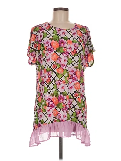 Pre-owned C Established 1946 Short Sleeve Top Pink Crew Neck Tops