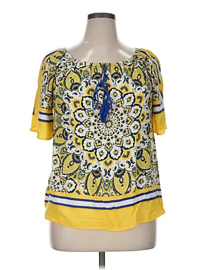 Pre-owned C Established 1946 Short Sleeve T-shirt In Yellow