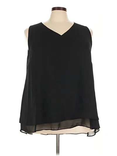 Pre-owned C Established 1946 Sleeveless Blouse In Black