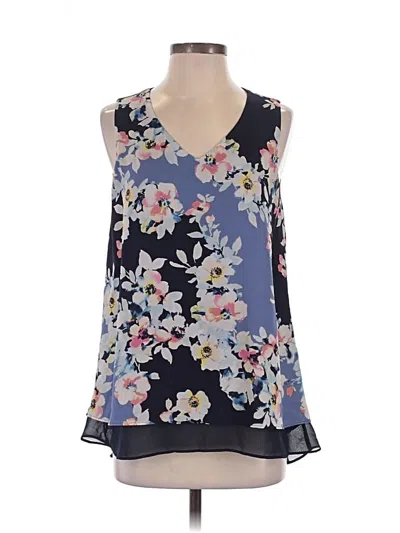 Pre-owned C Established 1946 Sleeveless Blouse In Blue