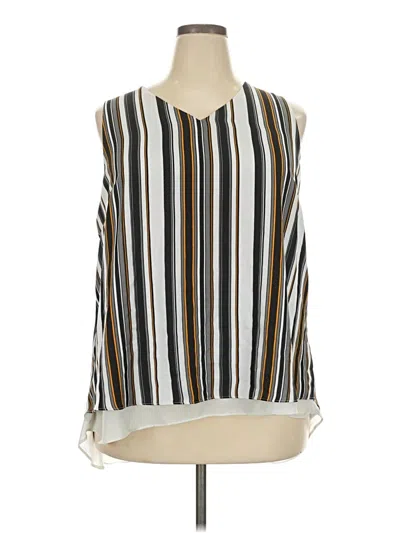 Pre-owned C Established 1946 Sleeveless Blouse In Ivory