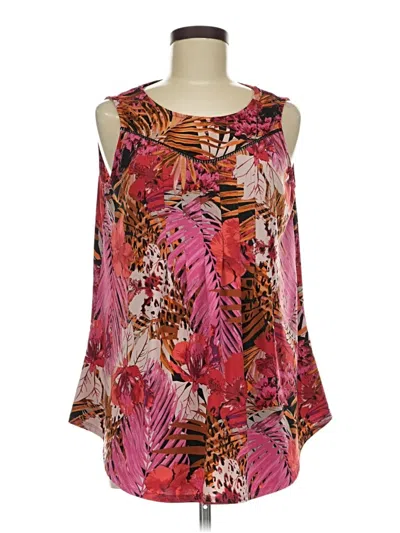 Pre-owned C Established 1946 Sleeveless Blouse In Pink