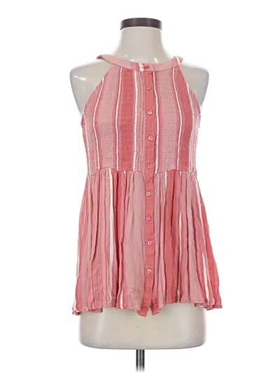Pre-owned C Established 1946 Sleeveless Blouse In Pink