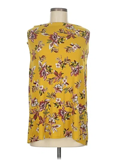 Pre-owned C Established 1946 Sleeveless Blouse In Yellow