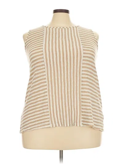 Pre-owned C Established 1946 Sleeveless T-shirt In Tan