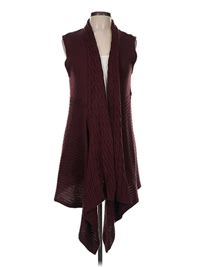Pre-owned C Established 1946 Sweater Vest In Burgundy