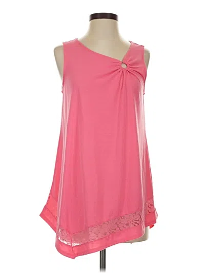 Pre-owned C Established 1946 Tank Top Pink One Shoulder Neckline Tops