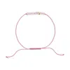 C. Grassi Women's Pink The Energy Project Bracelet – Love With Rose Quartz & Solid Gold Bead In Pink