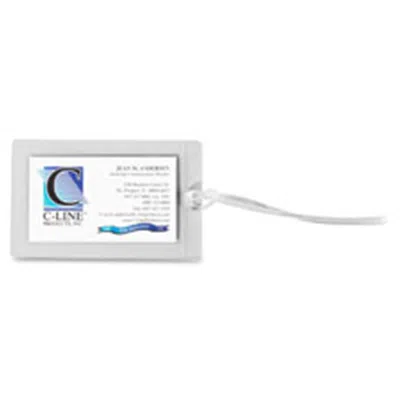 C-line Products C-line Custom Laminated Luggage Tags-no Heat Required-10-pk-clear