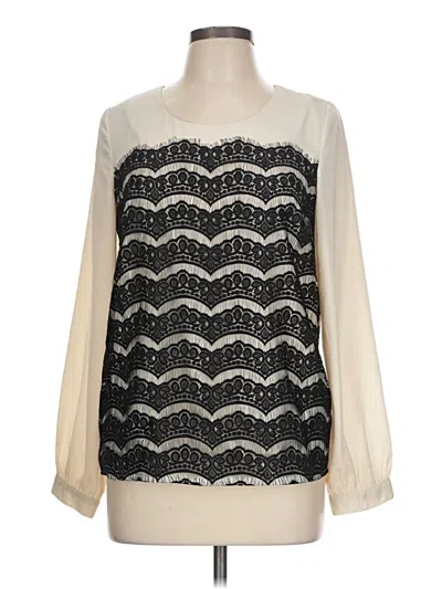 Pre-owned C. Luce Long Sleeve Blouse In Ivory