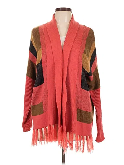 Pre-owned C. Luce Poncho In Red
