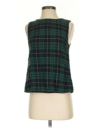 Pre-owned C. Luce Sleeveless Blouse In Green