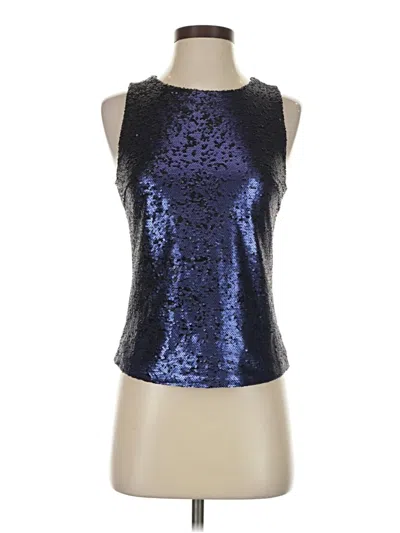 Pre-owned C. Luce Sleeveless Top Blue Halter Neckline Tops