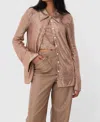 C/meo Collective After Dark Shirt In Rose Gold In Multi