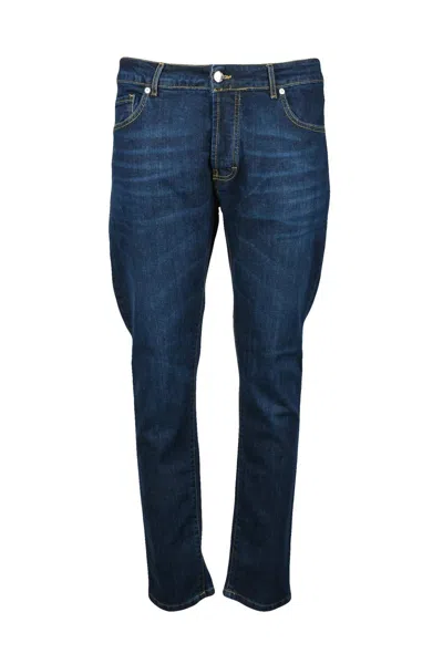 C N C Costume National Cotton Stretch Jeans - Blue
