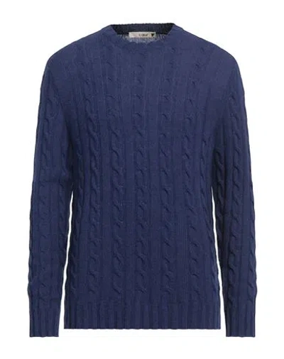 C Oeur Man Sweater Navy Blue Size Xl Wool