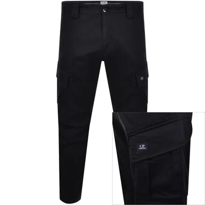 C.p. Company Cp Company Cargo Logo Trousers Navy In Black