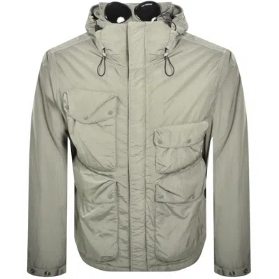 C.p. Company Cp Company Chrome-r Goggle Jacket Grey In Green