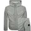 C.p. Company Cp Company Chrome-r Padded Overshirt Grey In Gray