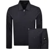 C.p. Company Cp Company Collared Sweatshirt Navy In Blue