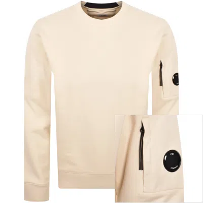 C.p. Company Cp Company Crew Neck Sweatshirt Cream In White