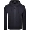 C.p. Company Cp Company Diagonal Hoodie Navy In Black