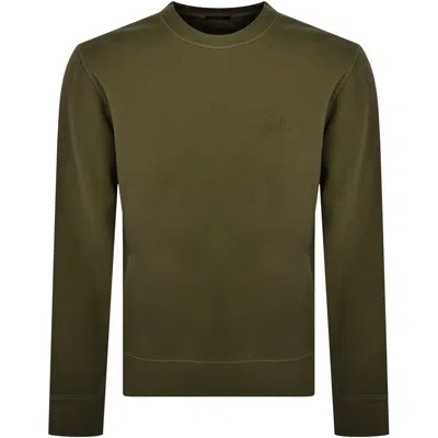 C P Company Cp Company Diagonal Sweatshirt Green