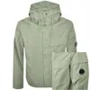 C.p. Company Cp Company Gabardine Overshirt Green In Green