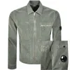 C.p. Company Cp Company Gabardine Overshirt Green In Green