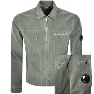 C.p. Company Cp Company Gabardine Overshirt Green