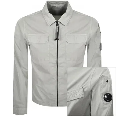 C.p. Company Cp Company Gabardine Overshirt Grey In Gray