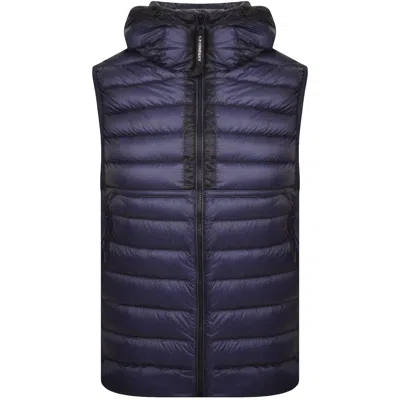 C P Company Cp Company Goggle Down Gilet Blue