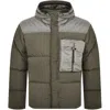 C.p. Company Cp Company Goggle Down Jacket Grey In Grey