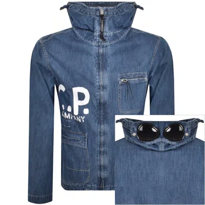 C P Company Cp Company Goggle Jacket Blue