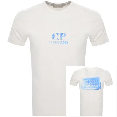 C.p. Company Cp Company Graphic Logo T Shirt White