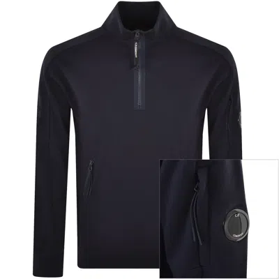 C P Company Cp Company Half Zip Sweatshirt Navy