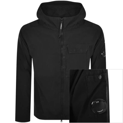 C P Company Cp Company Long Sleeved Full Zip Overshirt Black