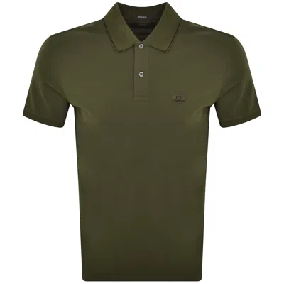 C P Company Cp Company Piquet Polo T Shirt Green