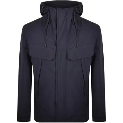 C.p. Company Cp Company Shell R Goggle Jacket Navy In Black